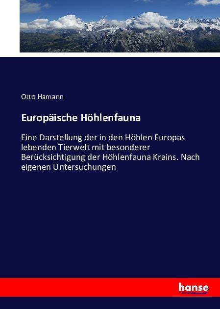 Produktbild Europäische Höhlenfauna (Otto Hamann, 2016)