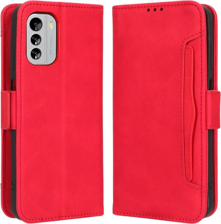 Actual product image Cover-Discount Nokia G60 - Case with many card slots red (Nokia G60)