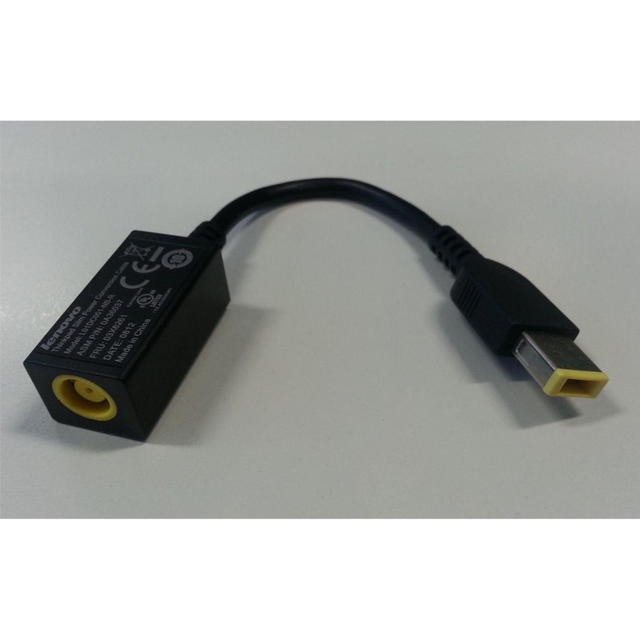Lenovo Power Conversion Cable, Notebook Ersatzteile, Schwarz