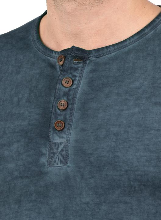 Immagine prodotto Solid Tihn T-Shirt A Maniche Corte Maglietta Da Uomo Con Collo Grandad In Cotone 100% (M)