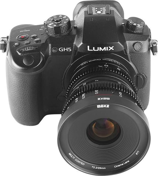 Produktbild Meike 25mm T2.2-22 MFT Cine Lens (Micro Four Thirds, APS-C / DX)