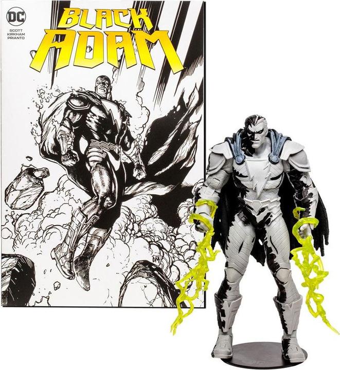 Produktbild McFarlane AF DC Multiverse Page Punchers Black Adam Line Art VRT 17cm