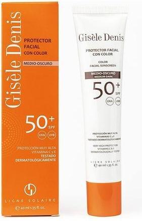 Produktbild Gisele Denis Gisèle Denis Color Facial Sunscreen Spf50+ Medium/Dark 40ml (Sonnencreme Gesicht, SPF 50+, 40 ml, 150 g)