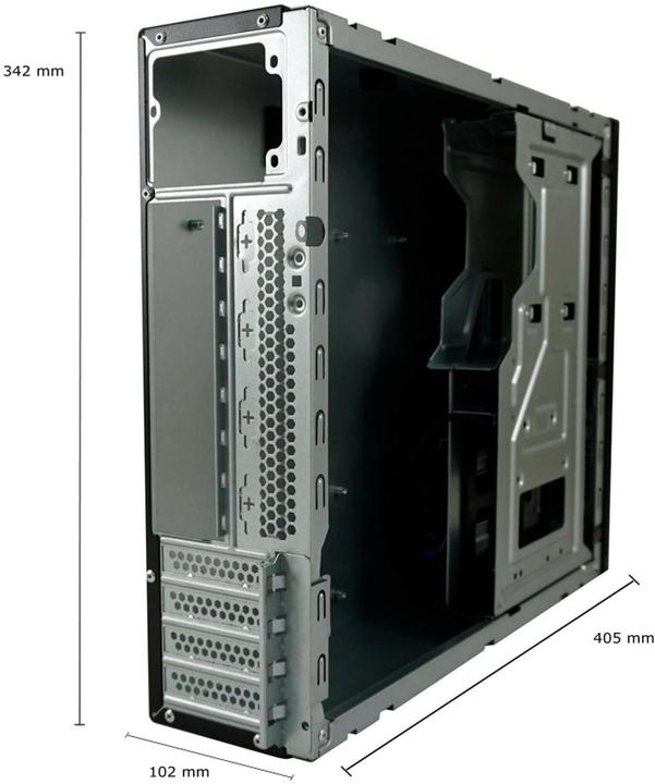 Produktbild LC-Power Geh?use Micro-ATX 1406MB-TFX black USB3.2/Audio,o.Netzteil (mATX, Mini-ITX)