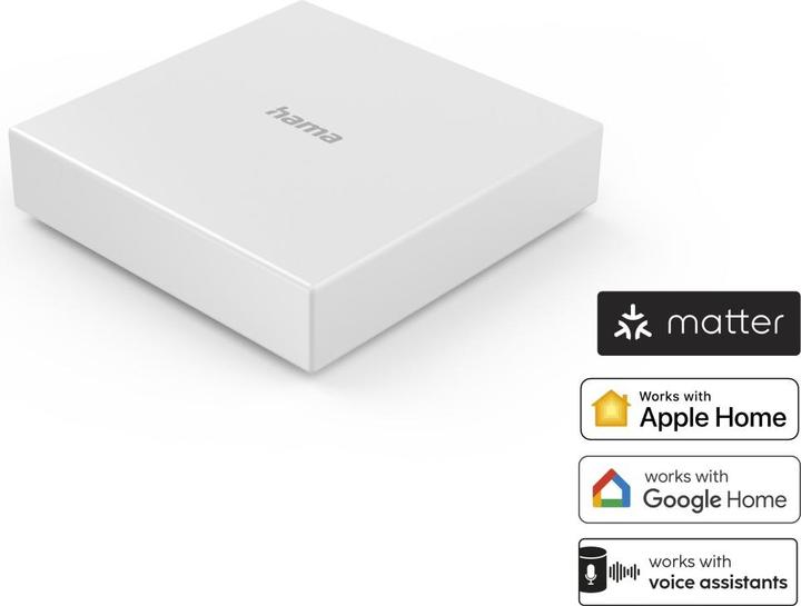 Produktbild Hama Smart-Home-Hub, Matter, Zigbee, Thread, für Sprach-/Appsteuerung (00176637)