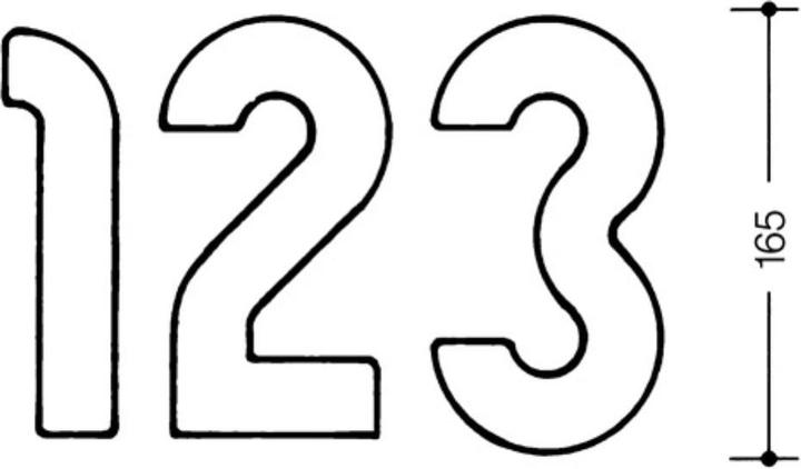 Image du produit Hewi Numéro de maison Chiffre 0