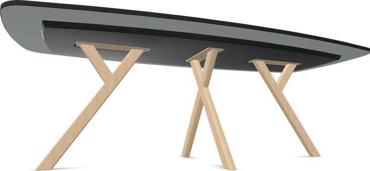 Actual product image Dietiker Felber T14 meeting table Boatform (2200 x 1000 x 720 mm)