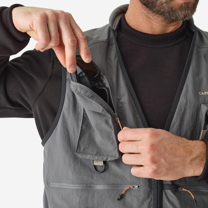 Immagine prodotto Caperlan Gilet da pesca FV 500 grigio (S)