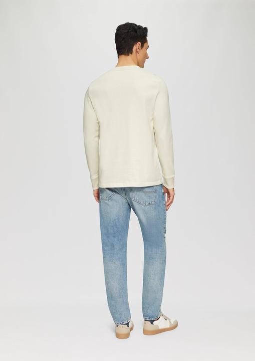 Immagine prodotto S.Oliver T-Shirt Langarmshirt mit Henleyausschnitt und Ärmel-Bündchen (XXL)