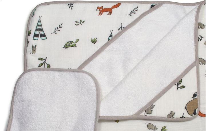 Image du produit little unicorn Ensemble de serviettes à capuchon (83 x 83 cm)