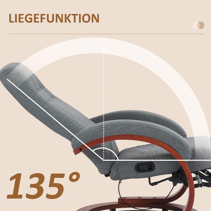 Actual product image Homcom Relaxsessel Polyester Grau