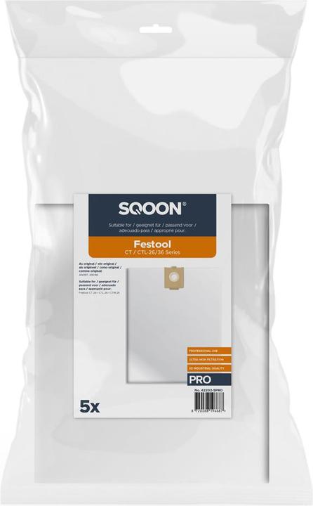 Immagine prodotto Sqoon 42202-5PRO Staubsaugerbeutel Festool CTL-26/36 HF PRO 5 Stück (5 x)