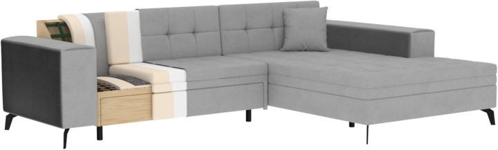 Produktbild ELTAP Solange (4-Sitzer, Bettsofa, Ecksofa)