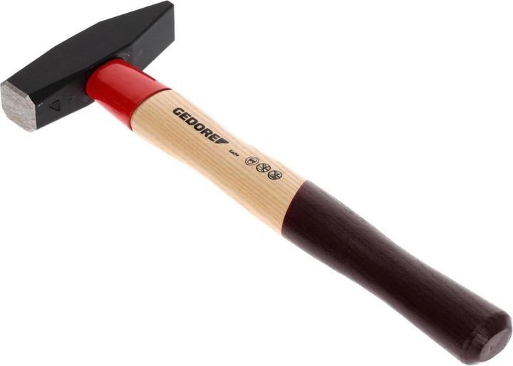 Actual product image Gedore 600 E-600 Metalworker's Hammer ROTBAND-PLUS with ash handle, 600 g (841 g)