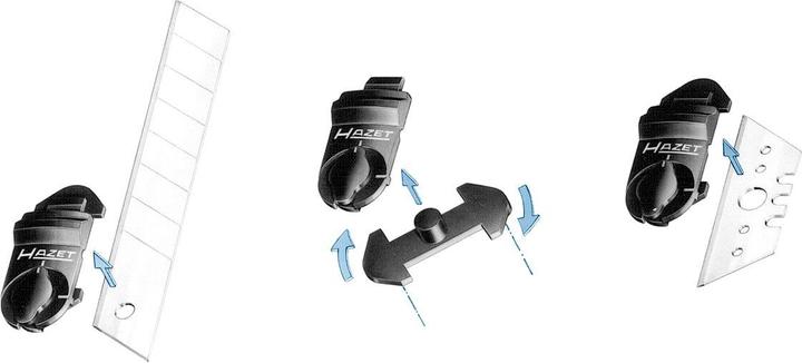 Actual product image HAZET Universal knife 2157 - Total length: 167 mm (Cutters)