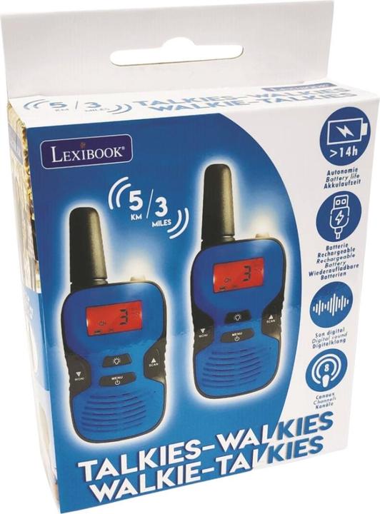 Actual product image Lexibook TW43 5km walkie talkies, rechargeable batteries, digital sound, indoor and outdoor k (5 km)