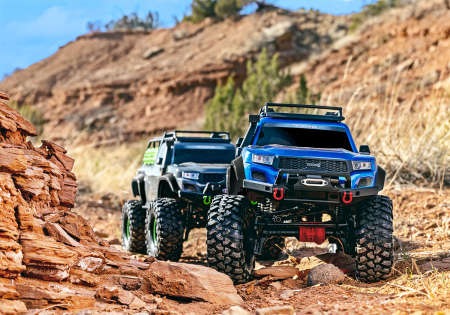 Actual product image Traxxas Trx-4 Sport High Trail M-Blue 1/10 4wd Scale-Crawler Rtr Brushed, Without Battery And Charger (RTR Ready-to-Run)