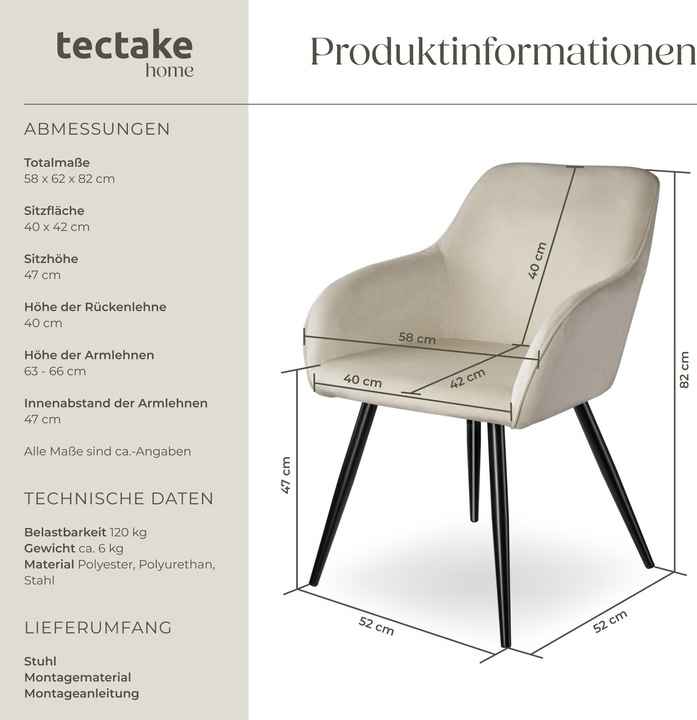 Actual product image tectake Marilyn