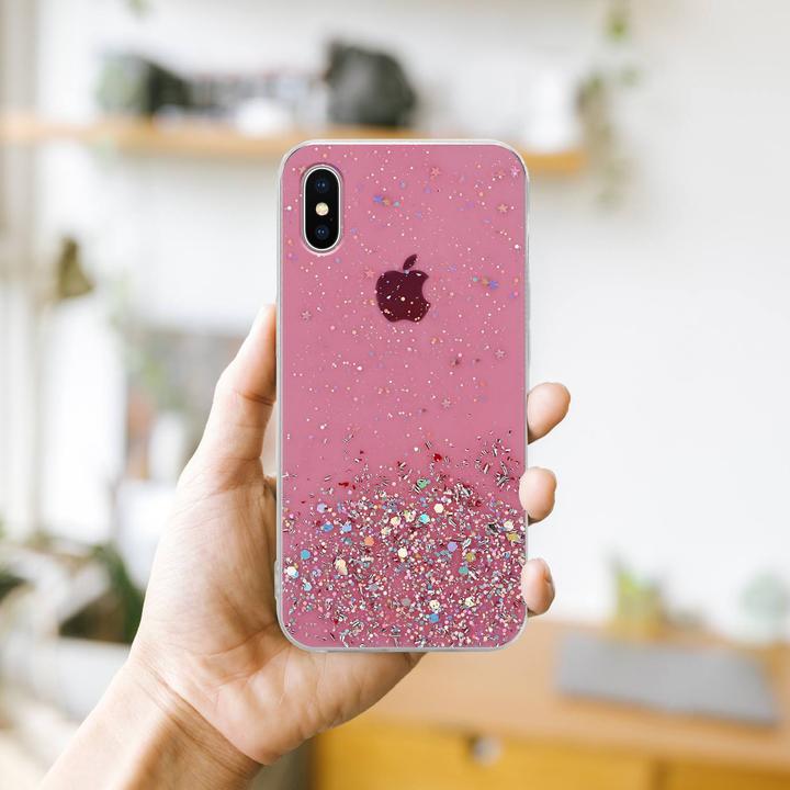 Actual product image Cadorabo TPU cover sparkling glitter (Apple iPhone XS Max)