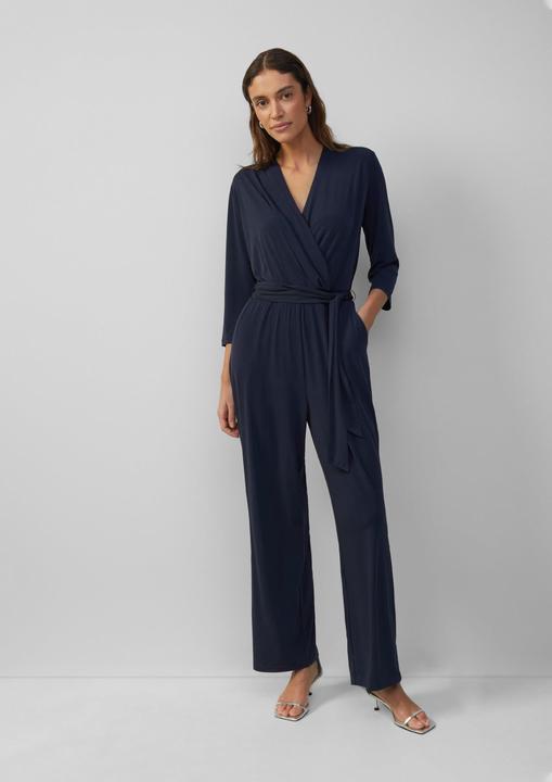 Produktbild S.Oliver Overall Fliessender Jumpsuit in Wickeloptik mit Bindegürtel (40)