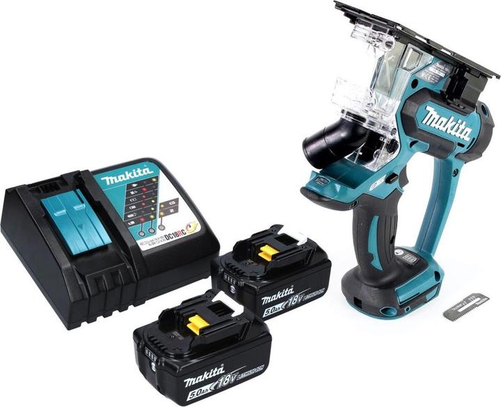 Productafbeelding Makita DSD 180 RT Accu-gipsplatenzaag 18 V + 2x accu 5,0 Ah + lader