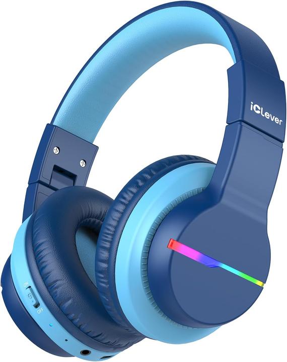 Produktbild Iclever Bluetooth-Kinderkopfhörer mit LED-Leuchten