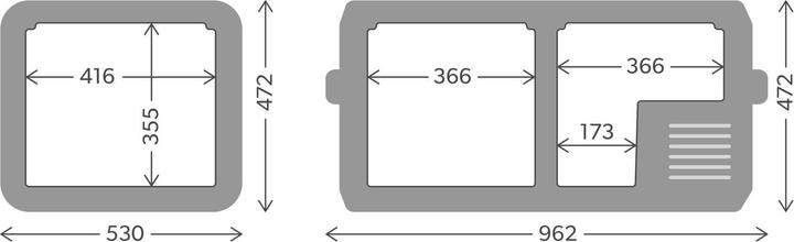 Produktbild Dometic Kompressor-Kühlbox CFX5 95DZ AC/DC, EU Version (94 l)