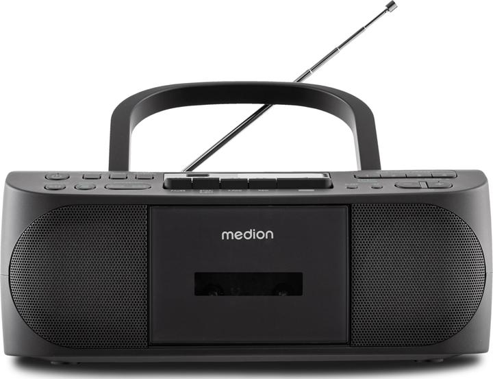 Image du produit Medion E65010 - Radio - CD - Cassette - Lecture MP3 - FM - USB - AUX - 2 x 30 W - Noir (FM)