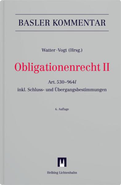 Immagine prodotto Obligationenrecht II (Tedesco, Prof. Dr iur. Rolf Watter, Prof Dr Hans-Ueli Vogt, 2023)