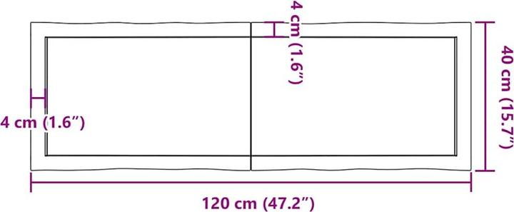 Immagine prodotto VidaXL Nili (120 x 40 x 6 cm)