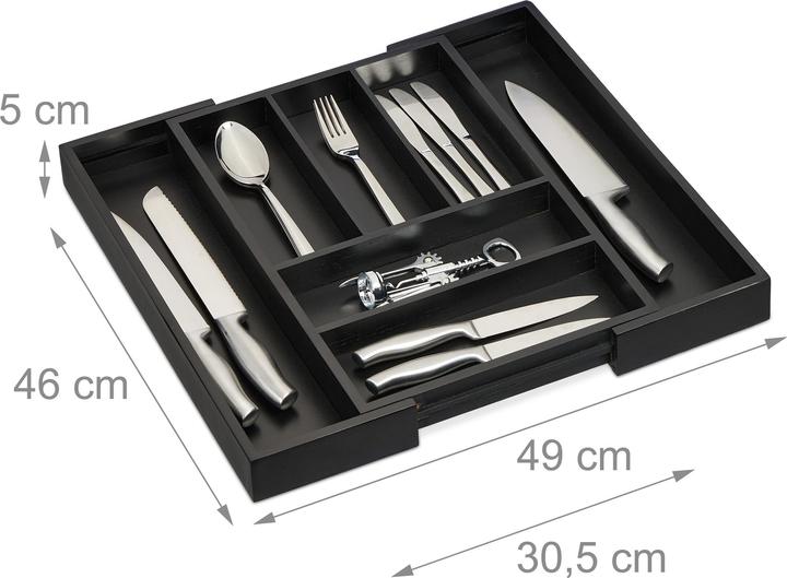 Actual product image Relaxdays Besteckkasten