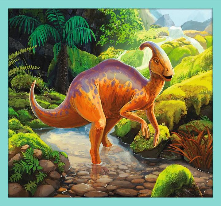 Actual product image Trefl Puzzle 10in1 In the world of dinosaurs 90390 (48 pieces)