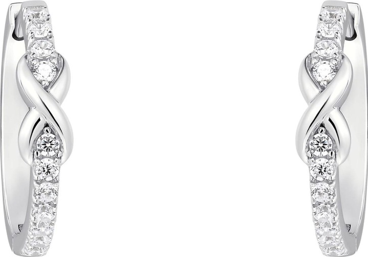 Produktbild S.Oliver Ohrschmuck für Damen, 925 Sterling Silber, Zirkonia (synth.) | Infinity (925er Silber)