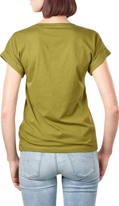 Actual product image Marc O'Polo Deep Round Neck T-Shirt Short Sleeve Fern Green (XS)