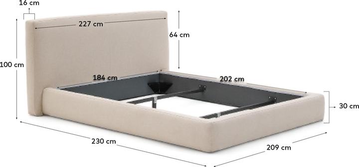 Actual product image Kave Home Blok (180 x 200 cm)