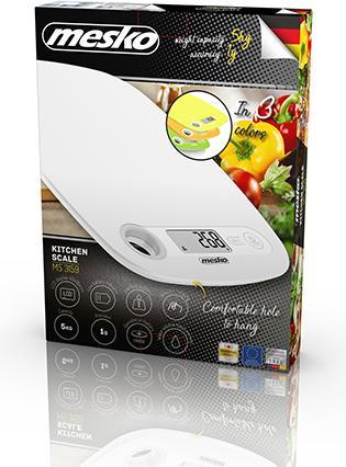 Image du produit Mesko MS 3159w Plan de travail Ovale Balance de cuisine électronique