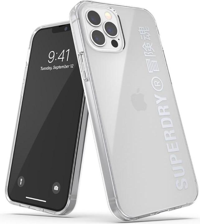 Superdry Snap iPhone 12/12 Pro Clear Cas e silver (Apple iPhone 12, Realme 12 Pro+)