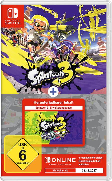 Produktbild Nintendo Splatoon 3 + Erweiterungspass-Set (Switch, Switch Lite, Switch OLED, DE)