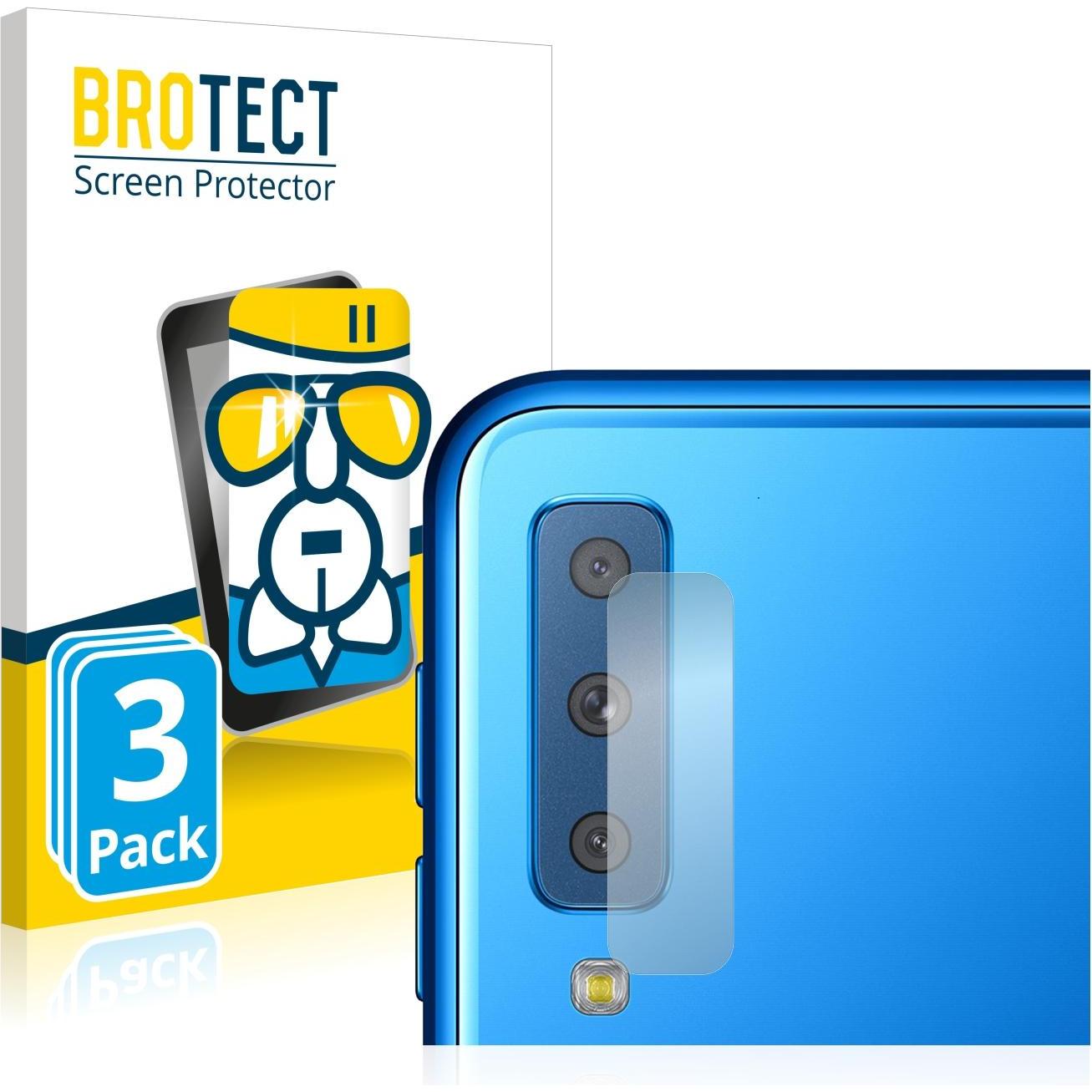 BROTECT AirGlass Panzerglasfolie (3 Stück, Samsung Galaxy A7 (2018)), Smartphone Schutzfolie, Transparent