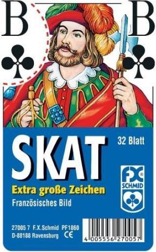 Image du produit Ravensburger Jeu de skat classique, image française avec de grands personnages dans les coins, 32 cartes dans (Allemand)