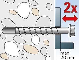 Image du produit Fischer Vis à béton (50 pcs)