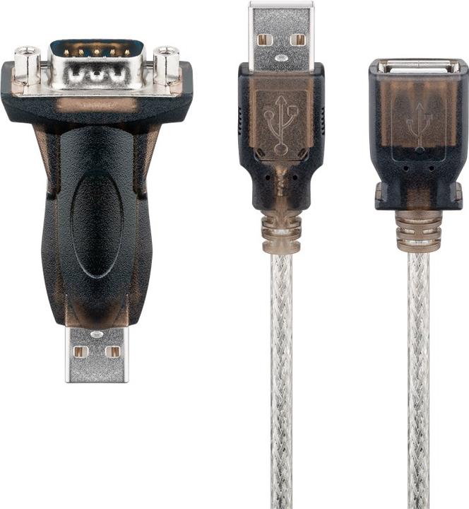 Immagine prodotto Goobay convertitore USB seriale RS232 mini, trasparente (1.50 m)