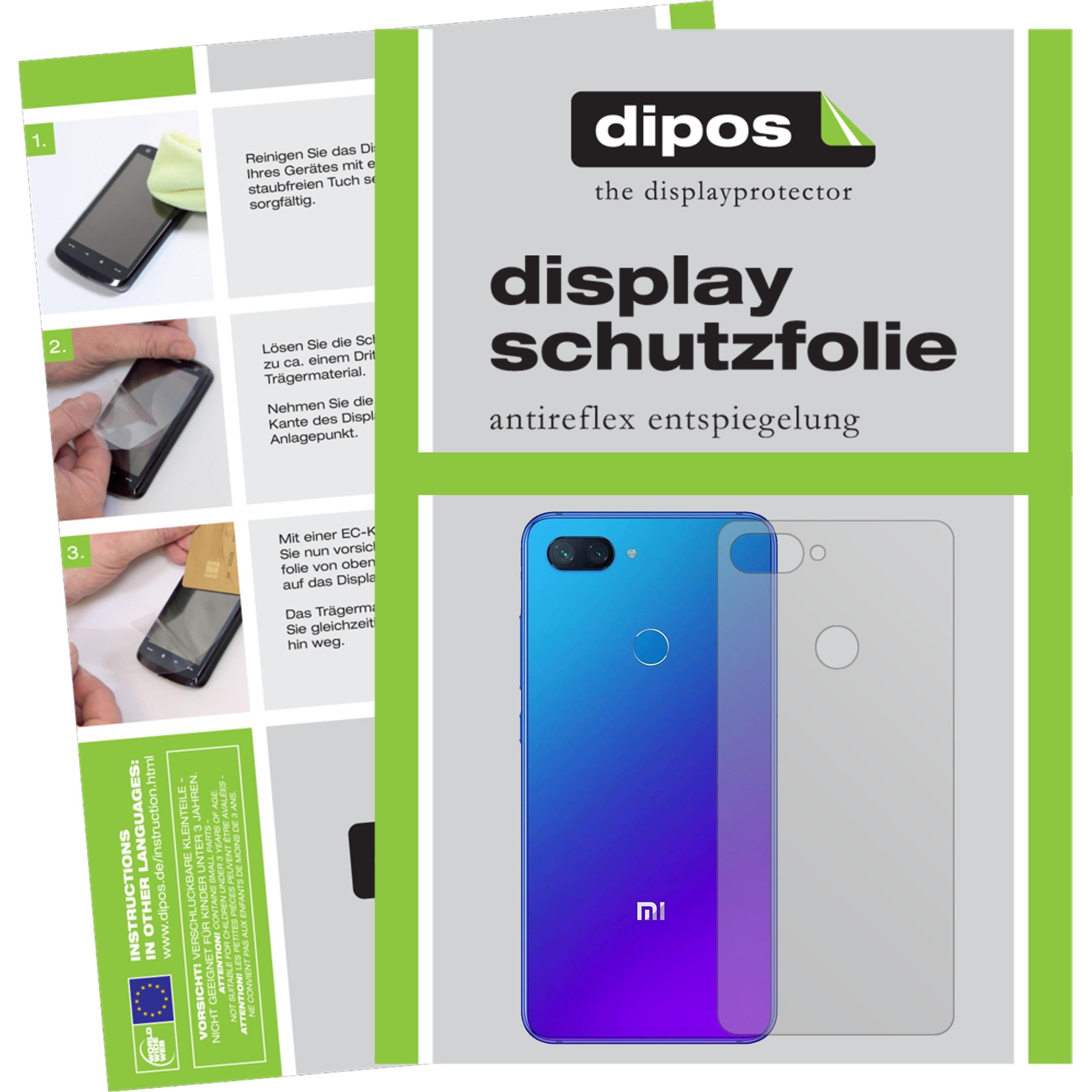 Dipos Displayschutzfolie Antireflex (1 Stück, Xiaomi Mi 8 Lite), Smartphone Schutzfolie, Transparent