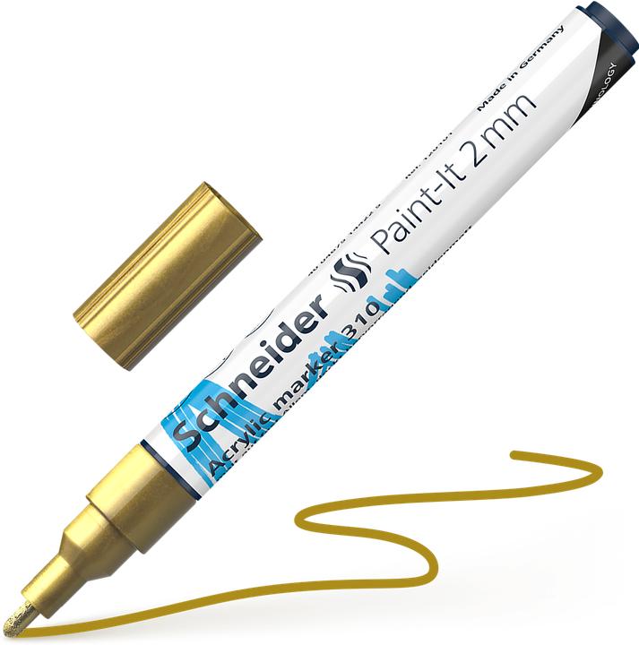 Image du produit Schneider Marqueur acrylique Paint-It 310 2mm or (1 x)