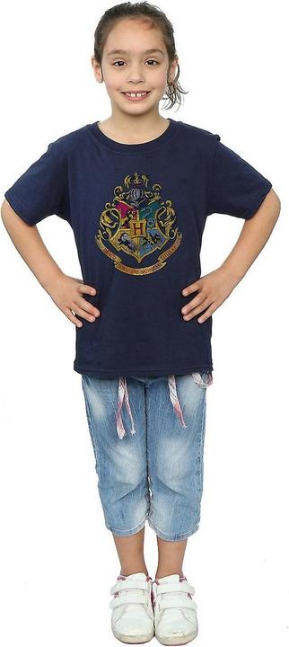 Immagine prodotto Maglietta in cotone con stemma di Hogwarts per ragazze (128)