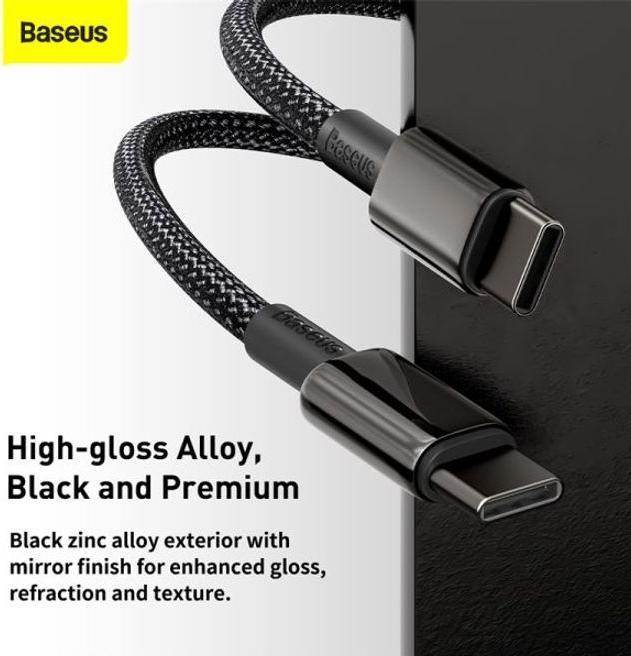 Productafbeelding Baseus USB C – USB C (1 m, USB 2.0, 100 W)