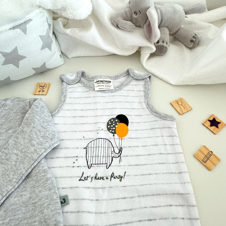 Image du produit Jacky Baby Ensemble dors-bien & t-shirt - Let's have a Party Offwhite Ensemble dors-bien & t-shirts (62)