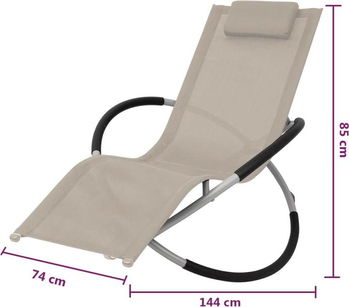 Produktbild vidaXL Sonnenliege (166 cm)