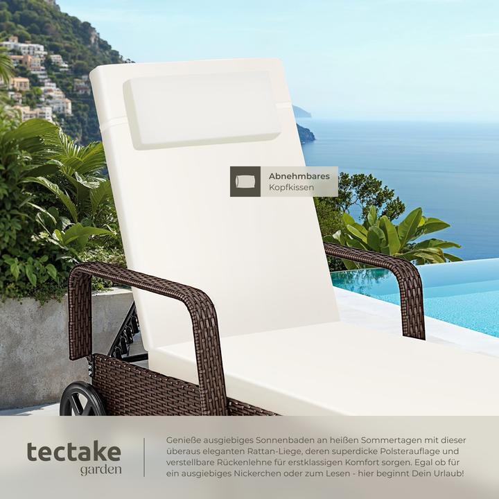 Immagine prodotto tectake Sonnenliege (200 cm)
