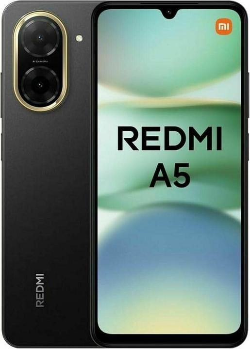 Actual product image Xiaomi Redmi A5 4G (128 GB, Midnight Black, 6.88", Dual SIM, 4G)